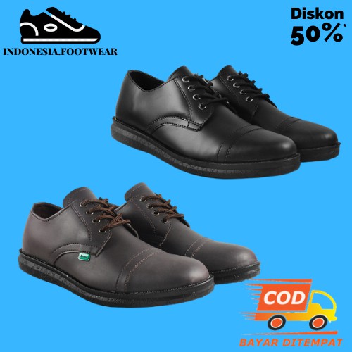 Men Sale !! Sepatu Pantofel Pria Walkers Oxford Coklat Formal Casual Tali Murah