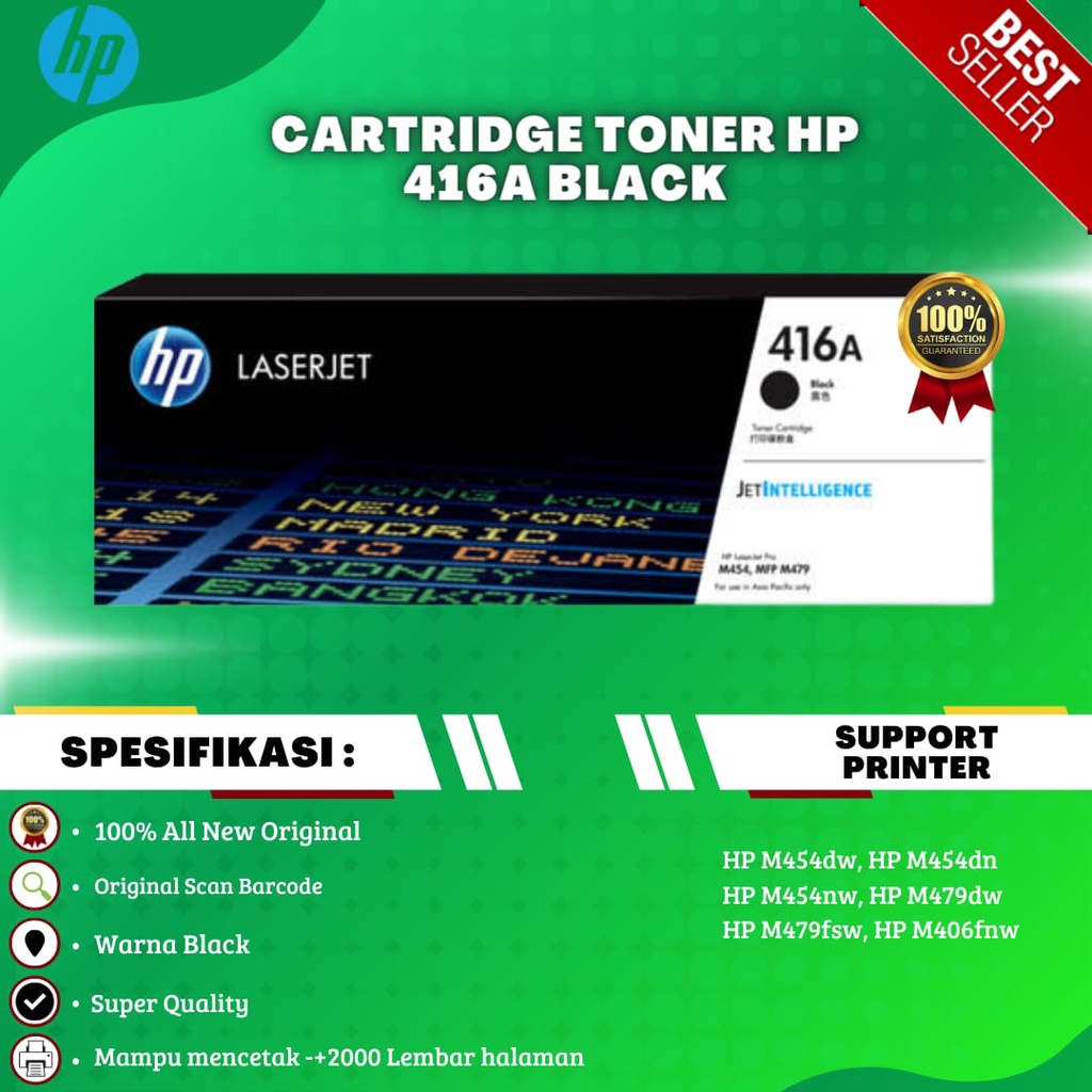 TONER HP 416A BLACK