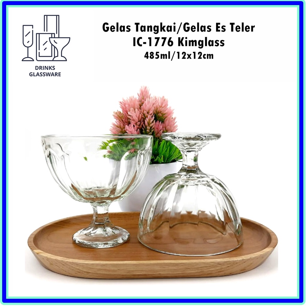 [Set 3pcs] Gelas Kaca Es/Gelas Es Buah/Gelas Es Teler Kimglass IC-1776