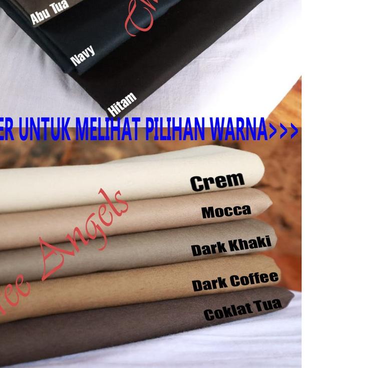 ➦ Bahan Kain Chino Scotch Celana Chino Stretch Twill Cotton Katun Melar Strit Meteran MURAH ◌