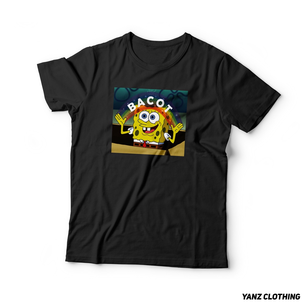 Kaos Spongebob Meme Bacot - Kaos Distro
