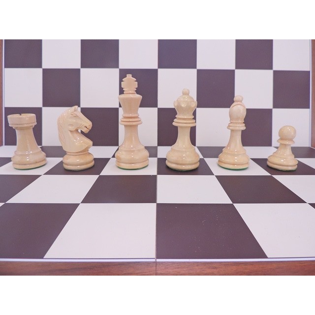 Papan Catur Lipat + Bidak Catur Kayu + Tas Standar Percasi