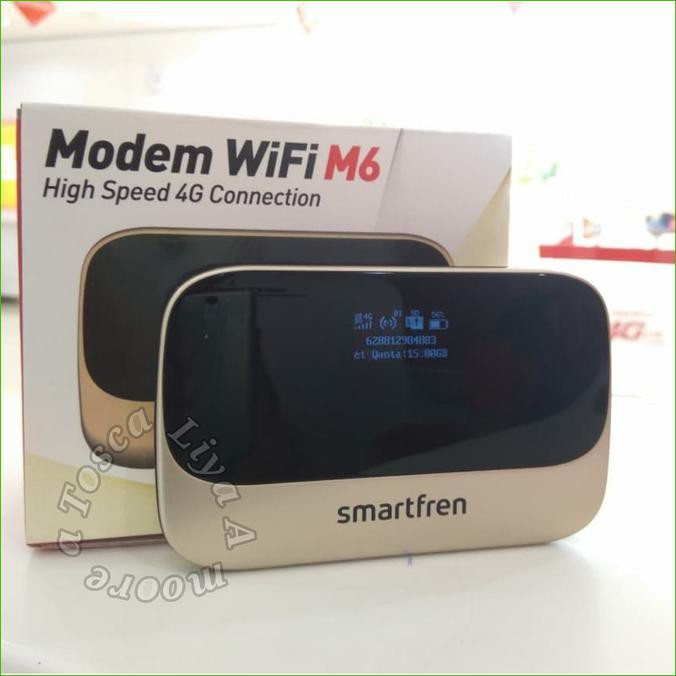 Mifi Smartfren 4G Andromax M6 Free Kuota 150Gb - Emas