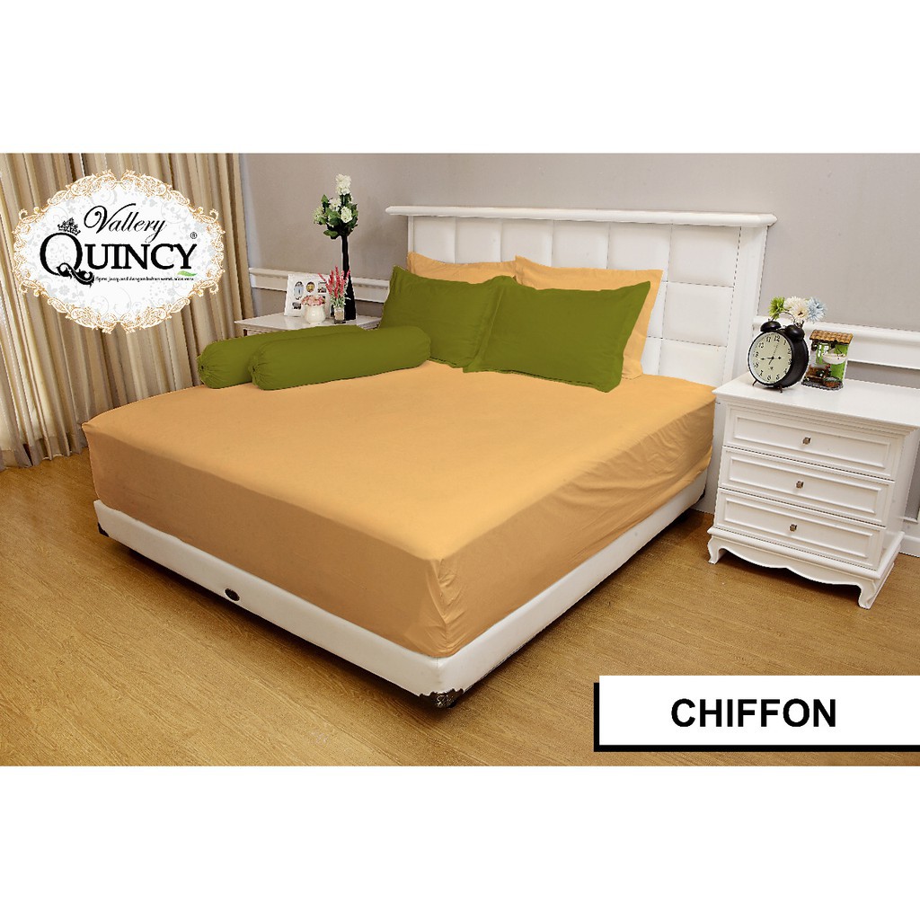 WW Sprei Tinggi 30 cm Vallery Quincy 180 CHIFFON 180x200 King Size valery combi