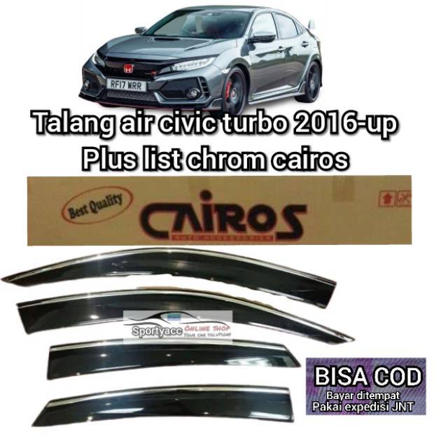 Talang air civic turbo cairos hatcback dan sedan.2017 -2022