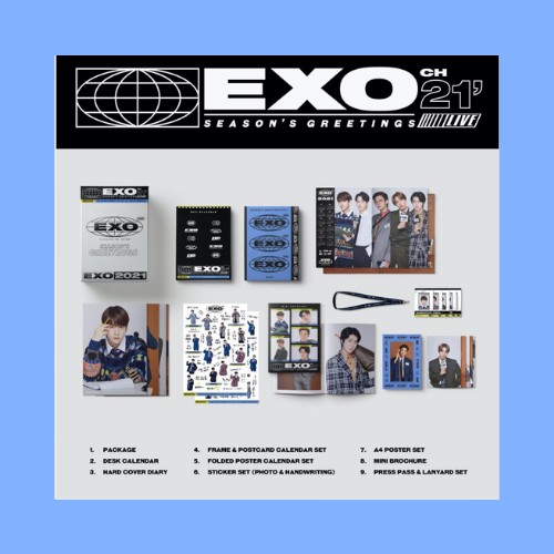 EXO 2021 SM SEASON'S GREETINGS- EXO MERCH OFFICIAL - KPOP MERCH OFFICIAL