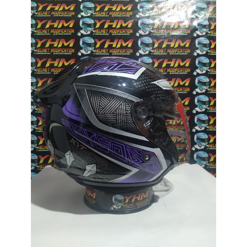 KYT Galaxy Slide Marvel Black Panther Black / Purple