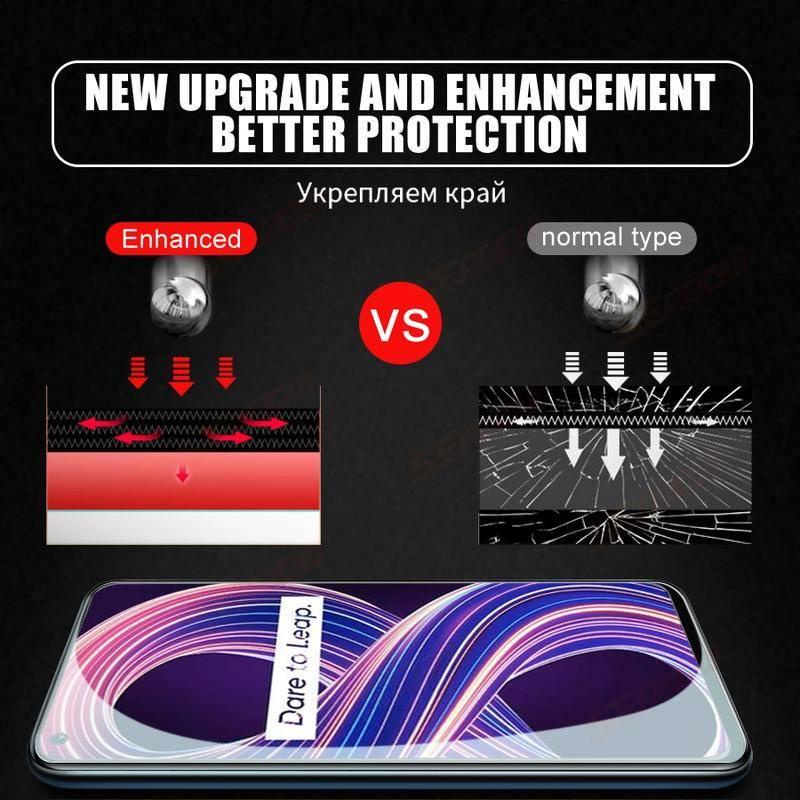 9D Full Protection Glass For OPPO Realme 8 7 5G 6 Pro 6i 7i GT Neo X X2 X3 X7 X50 C3 C11 C15 C21 Tempered Screen Protector Glass