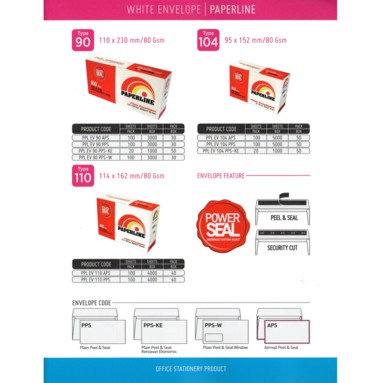 AMPLOP PAPERLINE 104 PPS / 90 PPS