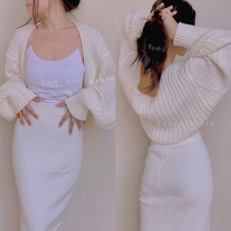 Liam Oversize Crop Cradigan / Bolero / baju rajut wanita / Outer Knit Premium / Crop