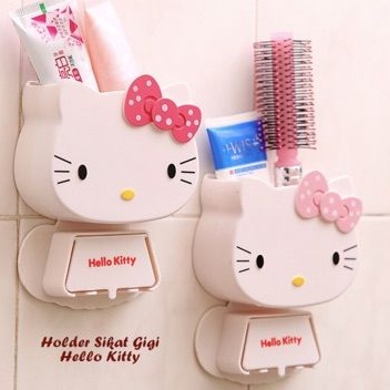 Holder tempat sikat gigi HELLO KITTY ( bisa untuk tempat sikit gigi dan sisir)