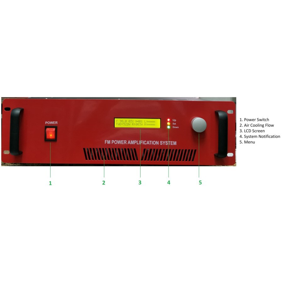 Pemancar Radio FM Stereo 1000 Watt Sertifikasi Postel Indonesia