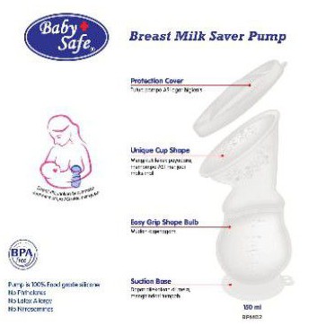 BPM02 Babysafe Baby safe Breast milk saver pump / pompa ASI 150ml