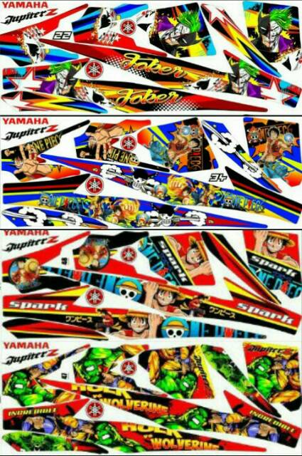 Sticker Striping Variasi Animasi Jupiter Z Burhan Burung Hantu