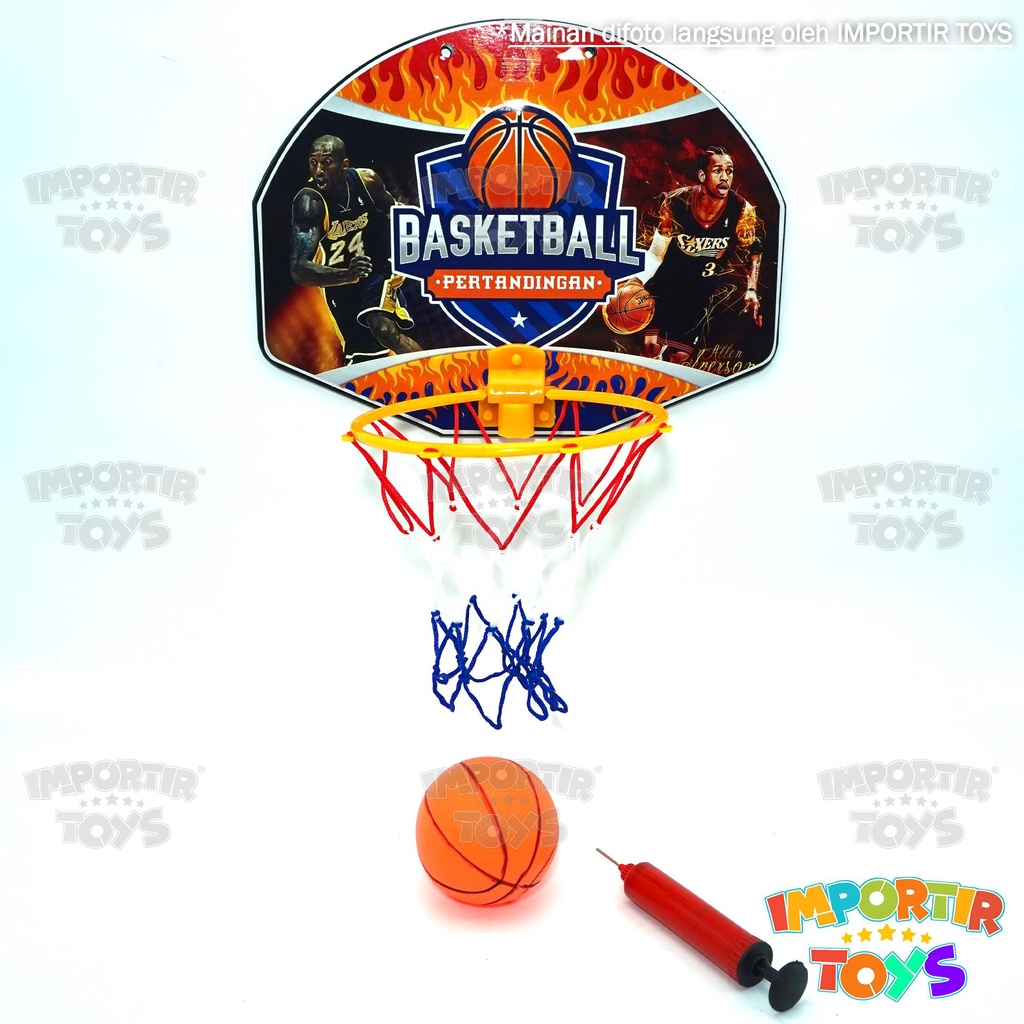 Mainan Anak BASKET BOLA RING BASKET BASKETBALL SET lengkap NBA Kuat Berkualitas Kado