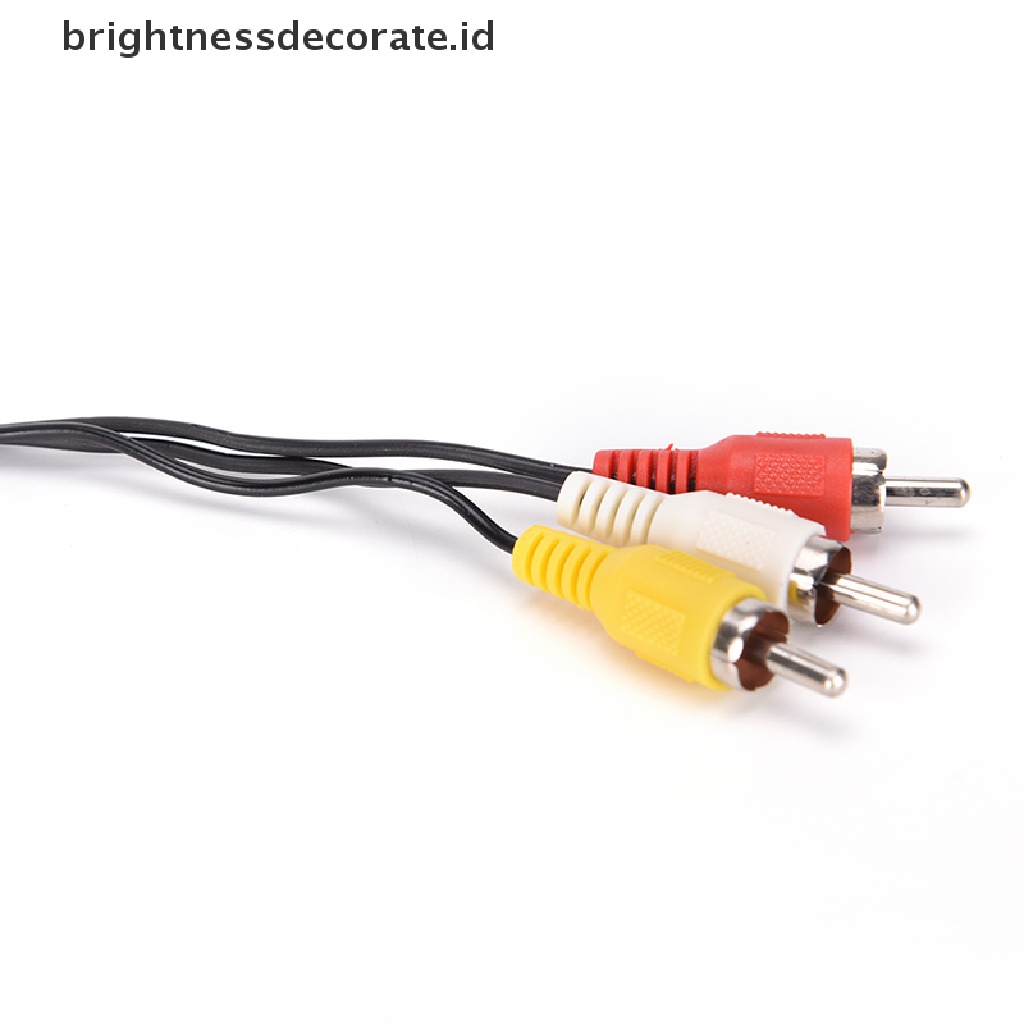 [birth] 3 RCA Male to 3 RCA Male Composite Audio Video AV Cable Plug  1M [ID]