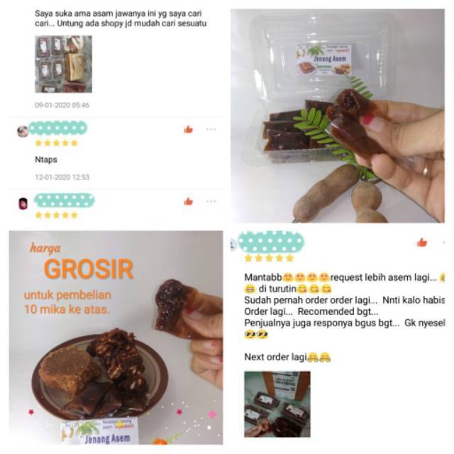

#promo jenang asem 1 kg/6pack #asam_manis #sweet_tamarin #dodol_asam