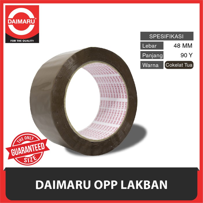 DAIMARU TAPE - LAKBAN - COKELAT/BROWN - 2 INCHI 90 YARD