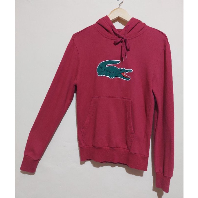Hoodie Lacoste Merah Second