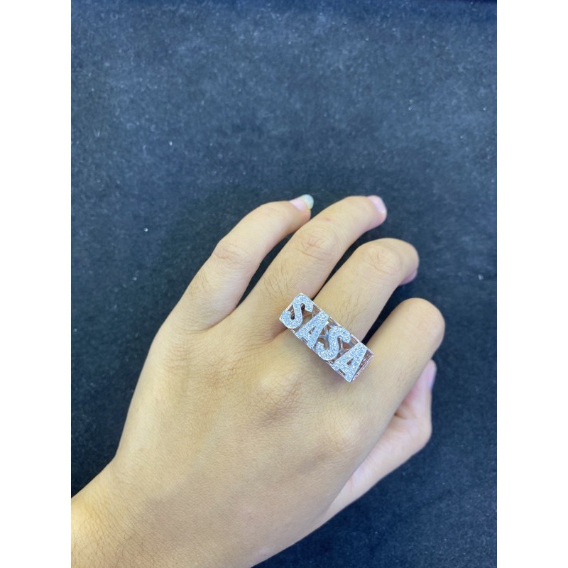 Cincin berlian nama khusus PO