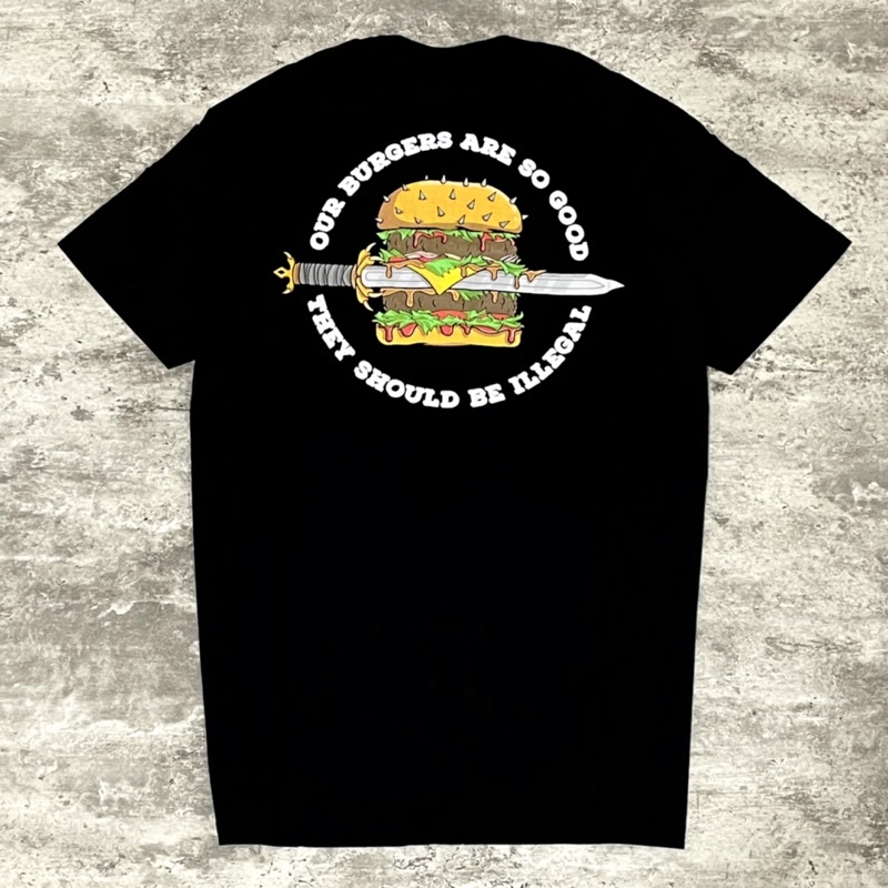 Lawless BurgerBar - Illegal Tshirt - Black