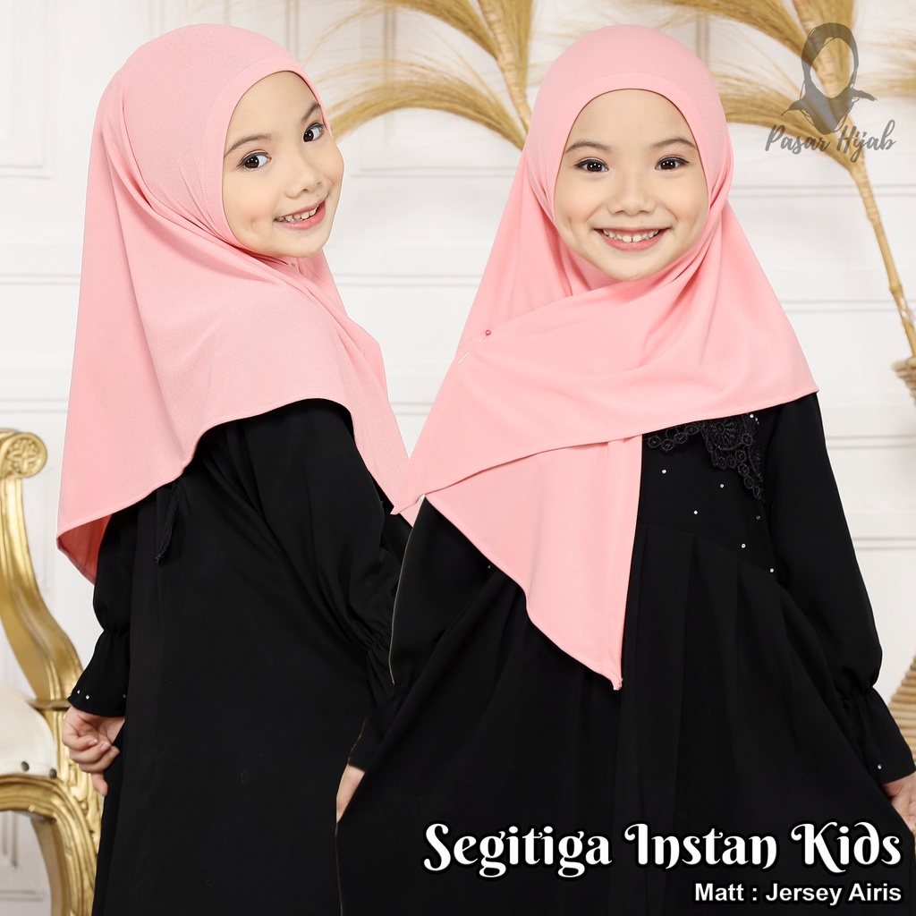 Kerudung Segitiga Instan Kids Hijab Instan Anak Jersey Airis Terbaru Pasar Hija'b