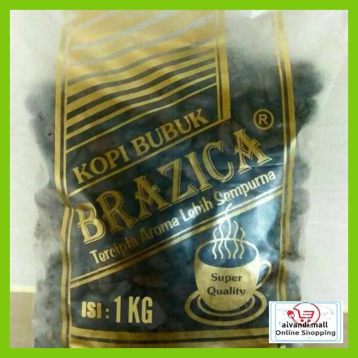 

57Ryr66- Kopi Bubuk Robusta Lampung 1 Kg "Brazica" Gold Quality T7Tfhty-