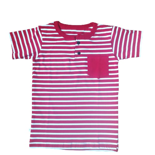 Kaos polo anak motif salur usia 2-5 tahun