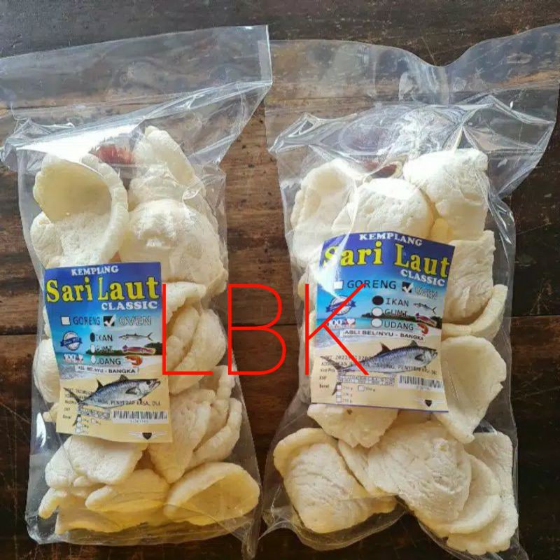 

Kemplang Ikan Oven Sari Laut / Kerupuk Sari Laut / Kerupuk Bangka