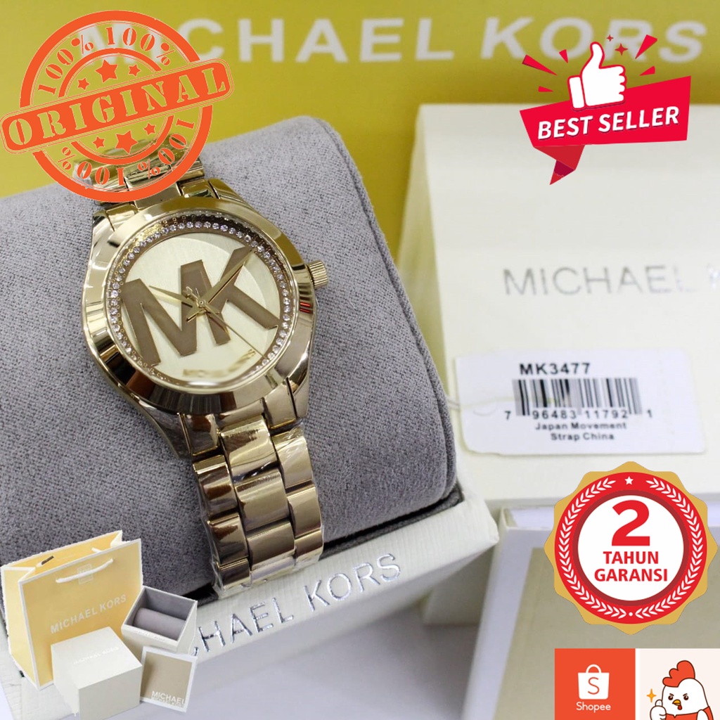 [JAM TANGAN PRIA WANITA | RANTAI | KULIT | KARET | MURAH |  100% ORIGINAL] MK jam tangan wanita M1CH