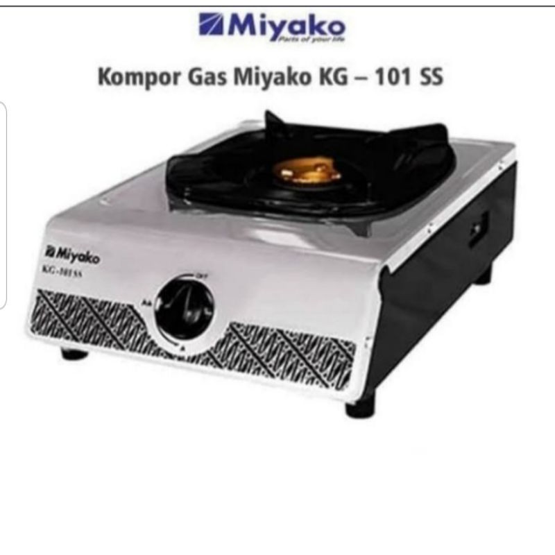 Miyako KG 101 SS - Kompor Gas 1 Tungku Stainless