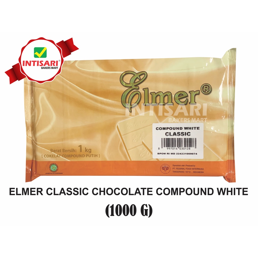 

ELMER CLASSIC CHOCOLATE COMPOUND WHITE 1000 G