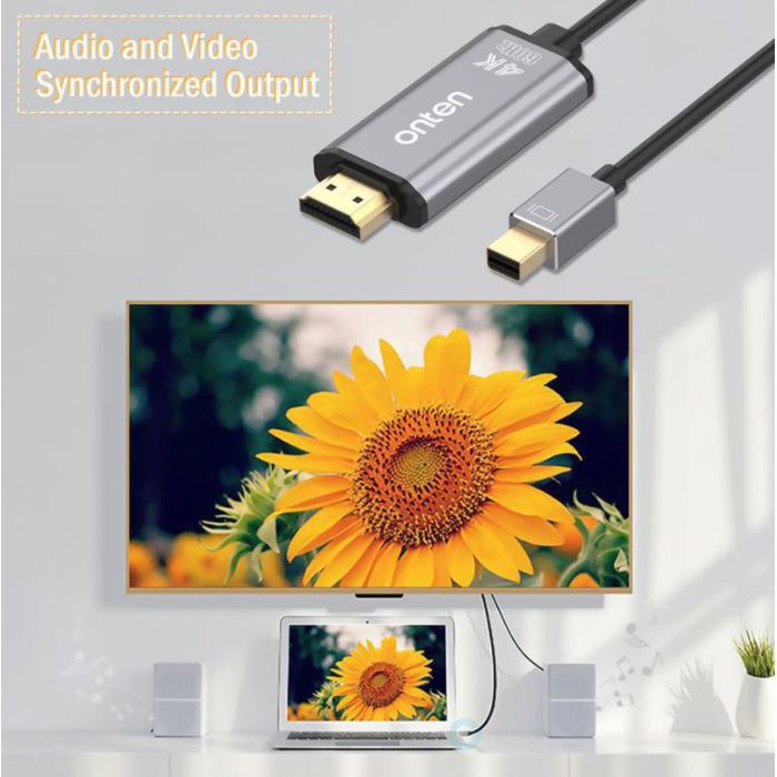 ONTEN OTN-5130B - MiniDisplay MiniDP to 4K HDMI Cable - Thunderbolt 2 Compatible