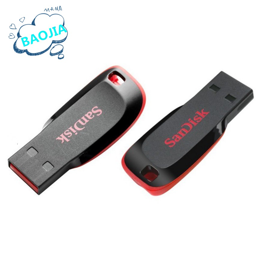 SANDISK Cruzer Blade Flash Disk USB 2.0 16GB 32GB 64GB 8GB 4GB