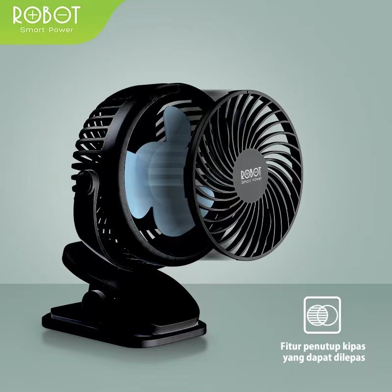 ROBOT RT-BF10 Portable Mini Fan Portable Kipas Angin Mini 2000mAh Garansi Resmi 1 Tahun