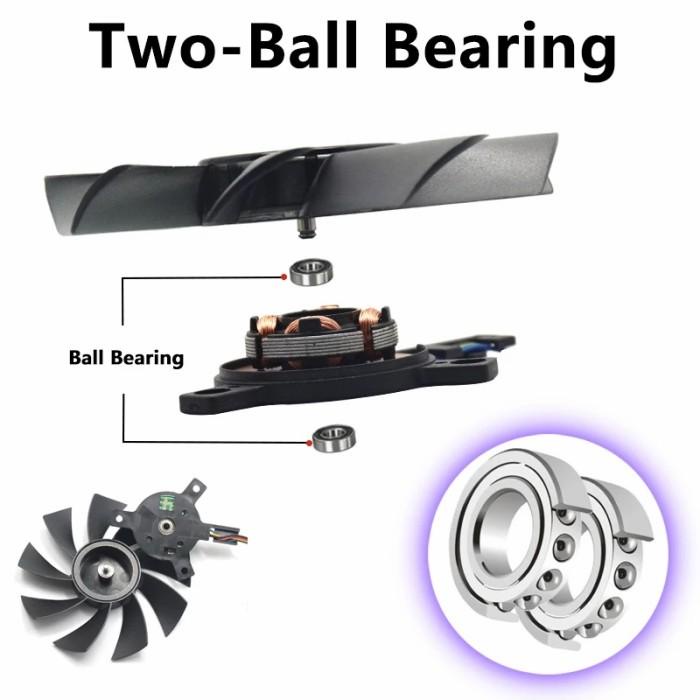 Fan Vga 85mm 4pin Zotac Single Fan dudukan Y gtx1060 rx460 universal