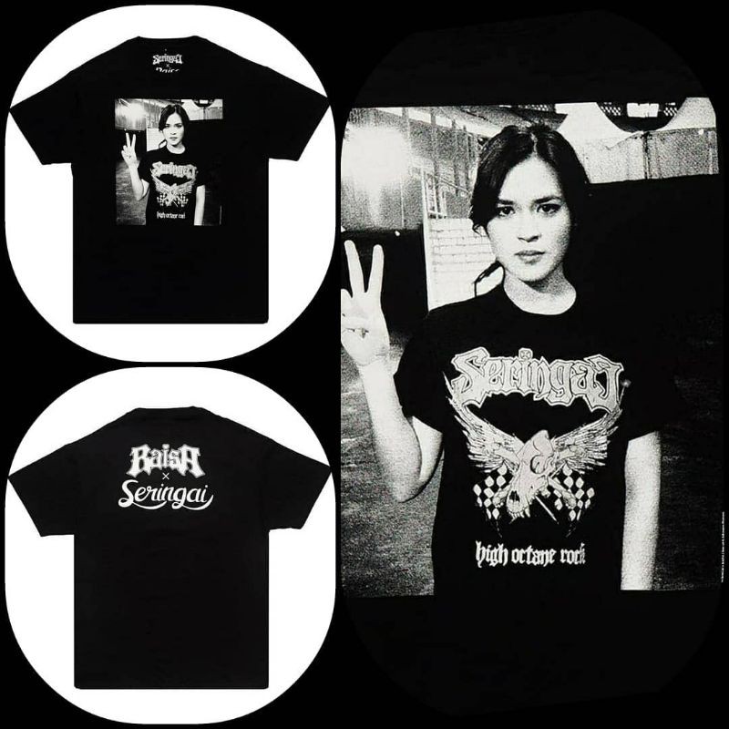T-shirt Seringai x Raisa Official Original Merchandise