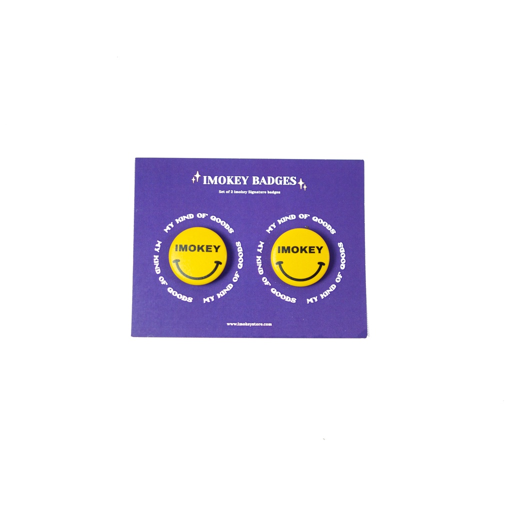 Imokey Smile Badges - Pin Badges