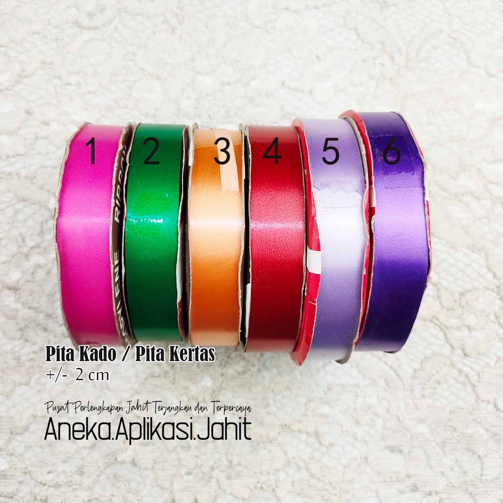 Jual 1 Gulung Pita Kado 2cm Pita Jepang 3 4 Pita Kertas 18mm