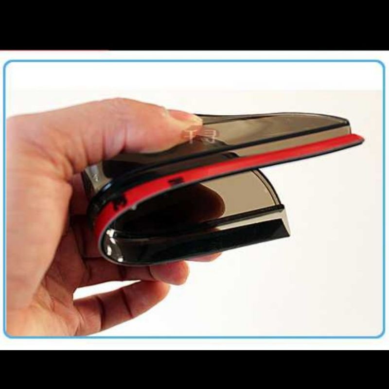 Talang air mika pelindung kaca spion dari hujan mobil calya/sigra