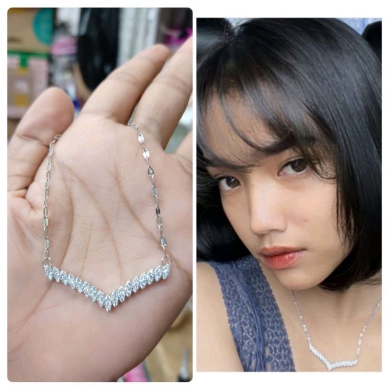 Kalung Titanium Fuji Viral / Kalung Titanium Anti Luntur dan Karat