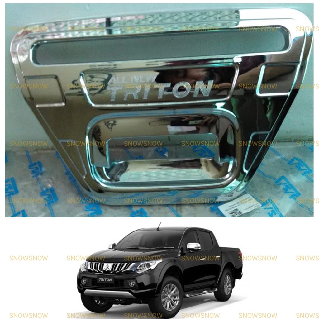 Cover Outer Mangkok Belakang Triton 2016 2019 Chrome