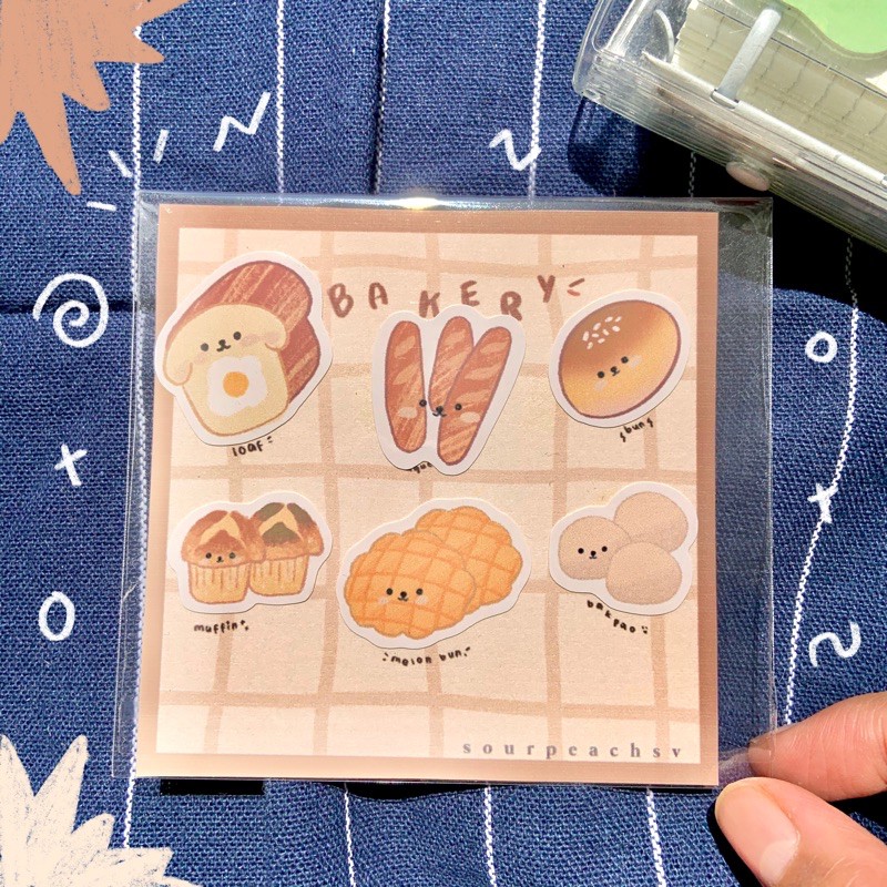 

Bakery Sticker Sheets Brown Isi 6 sticker by sourpeachsv