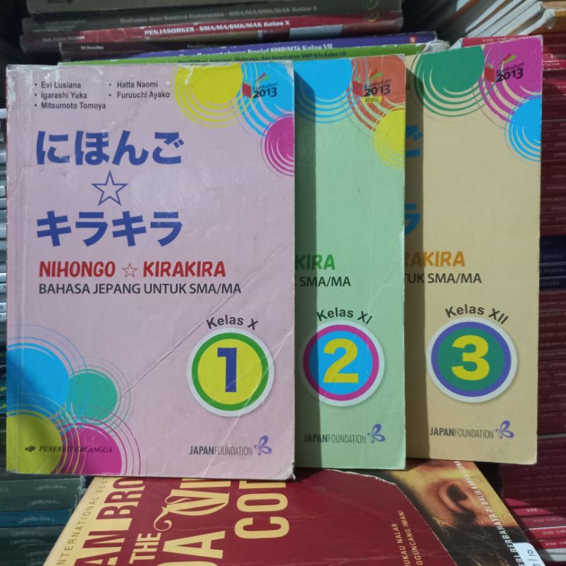 BUKU BEKAS NIHONGO KIRA KIRA BAHASA JEPANG SMA KELAS 1/2/3