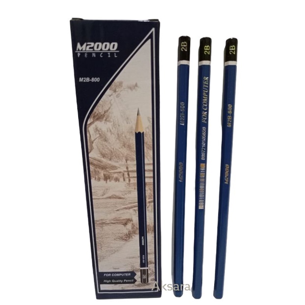 

SELUSIN ( 12 PCS ) Pensil 2B Raut Murah M2000/Montana/Station 1