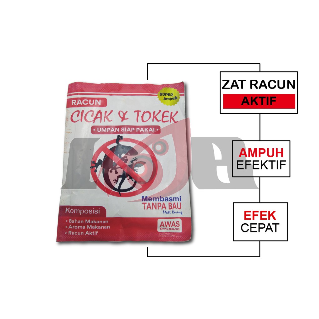 Sachet Racun Cicak Tokek Cecak Umpan Siap Pakai Ampuh Pest Control