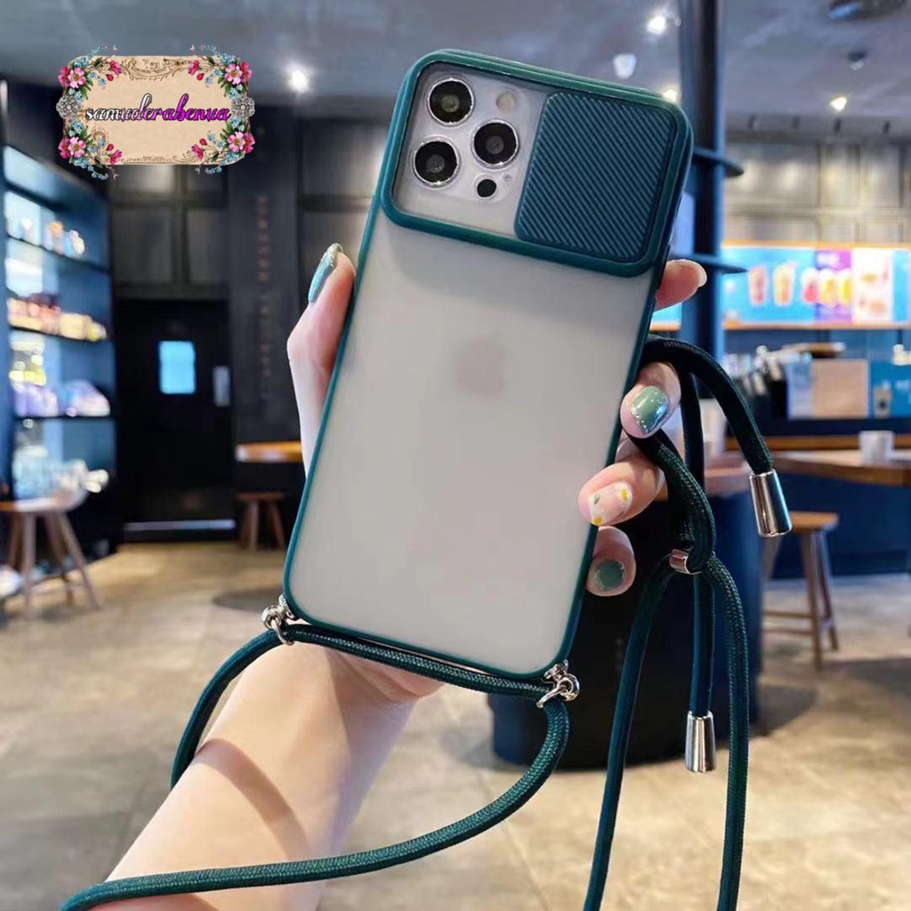 SOFTCASE SLINGCASE SLIDE PELINDUNG KAMERA IPHONE 6 6+ 7 7+ 8 8+ SE 2020 X XR XS MAX SB2562