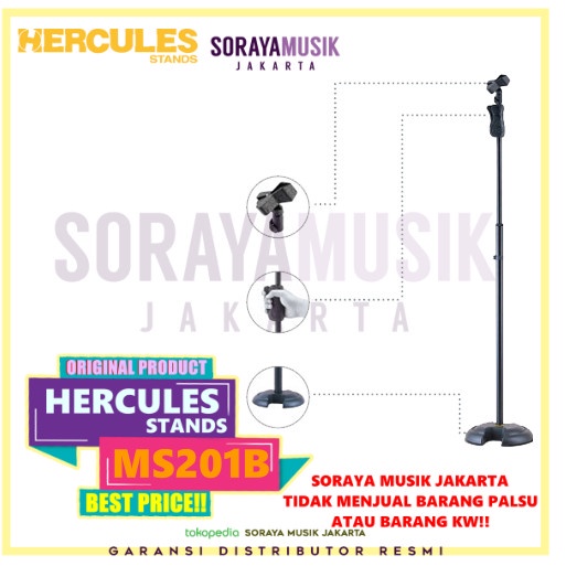 {suhadistore} HERCULES MS201B ROUND BASE Diskon