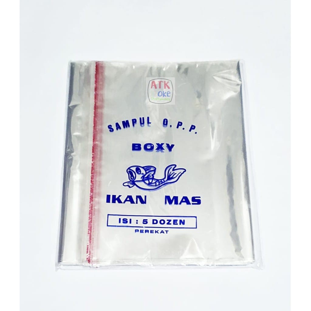 

Ikan Mas Sampul Plastik Buku Boxy (60 lembar)