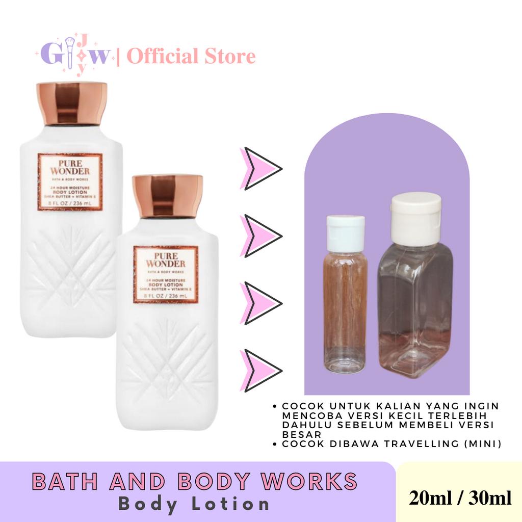 [SHARE IN JAR] BATH AND BODY WORKS - PURE WONDER body lotion | daily nourishing with sea butter + coconut oil 24 hour moisture perawatan kecantikan tubuh badan body cream butter mencerahkan original asli ori murah termurah pelembab botol bottle bbw